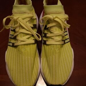 Adidas Bright Yellow and Orange Athletic Shoes